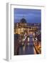 Berlin Cathedral, Berliner Dom, Seen Fom the Fischerinsel at Dusk-David Bank-Framed Photographic Print