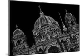 Berlin Cathedral, Black-And-White Alienated-Thomas Ebelt-Mounted Photographic Print