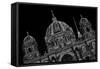 Berlin Cathedral, Black-And-White Alienated-Thomas Ebelt-Framed Stretched Canvas