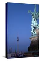 Berlin, Cathedral, Distant View, Television Tower, Evening-Catharina Lux-Stretched Canvas