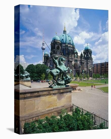 Berlin Cathedral Lustgarten-null-Stretched Canvas