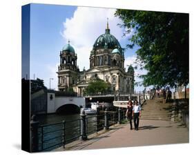 Berlin Cathedral River Spree-null-Stretched Canvas