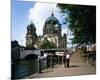 Berlin Cathedral River Spree-null-Mounted Art Print