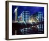 Berlin Central Station Spree-null-Framed Art Print