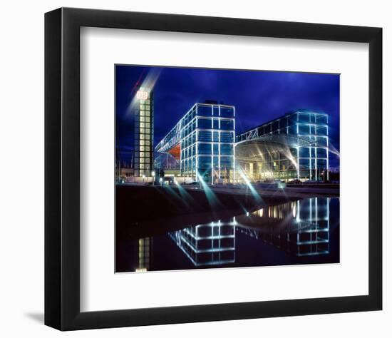 Berlin Central Station Spree-null-Framed Art Print