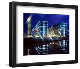 Berlin Central Station Spree-null-Framed Art Print