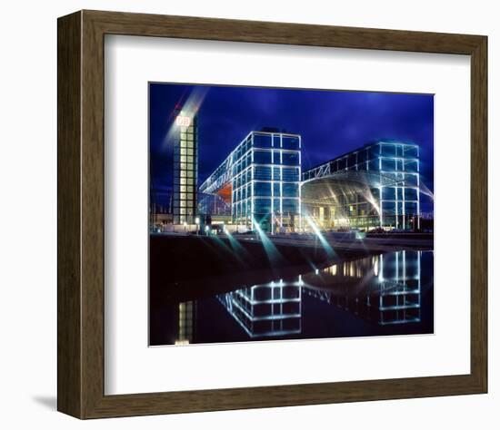 Berlin Central Station Spree-null-Framed Art Print