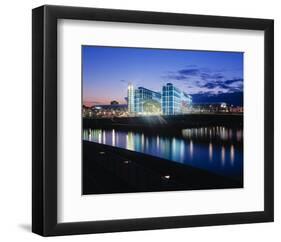 Berlin Central Station Spree-null-Framed Art Print