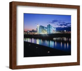 Berlin Central Station Spree-null-Framed Art Print