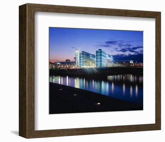 Berlin Central Station Spree-null-Framed Art Print