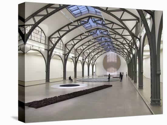 Berlin Circle by Richard Long at the Hamburger Bahnhof Museum, Berlin, Germany-Michele Molinari-Stretched Canvas