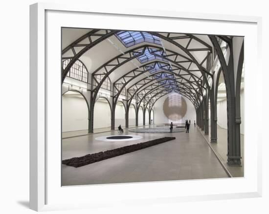 Berlin Circle by Richard Long at the Hamburger Bahnhof Museum, Berlin, Germany-Michele Molinari-Framed Photographic Print