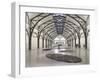 Berlin Circle by Richard Long with Ellipse of Stones, Hamburger Bahnhof Museum, Berlin, Germany-Michele Molinari-Framed Photographic Print