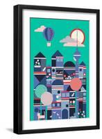 Berlin Cityscape-null-Framed Giclee Print