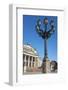 Berlin Concert House (Konzerthaus Berlin) with Ornate Traditional Lamppost in the Foreground-Charlie Harding-Framed Photographic Print