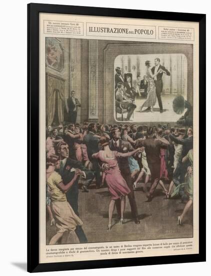 Berlin Dance School 1929-Alfredo Ortelli-Framed Art Print