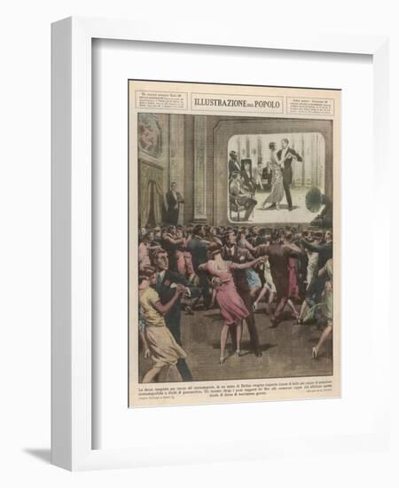 Berlin Dance School 1929-Alfredo Ortelli-Framed Art Print