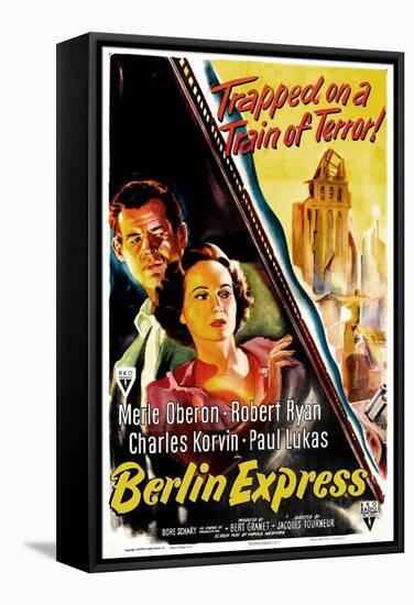 Berlin Express, Robert Ryan, Merle Oberon, 1948-null-Framed Stretched Canvas