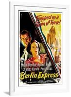 Berlin Express, Robert Ryan, Merle Oberon, 1948-null-Framed Art Print