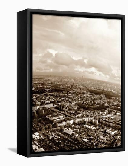 Berlin from Above / 8168-Rica Belna-Framed Stretched Canvas