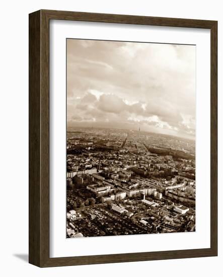 Berlin from Above / 8168-Rica Belna-Framed Giclee Print