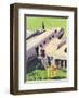 Berlin - German (Deutsche) Lufthansa Airlines-Siegward-Framed Art Print