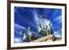 Berlin, Germany. Close-up of the Quadriga atop the Brandenburg Gate-Miva Stock-Framed Photographic Print