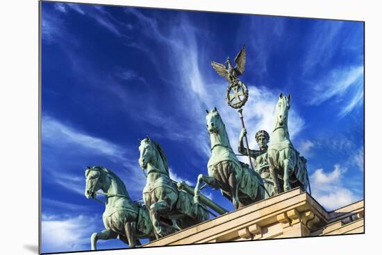 Berlin, Germany. Close-up of the Quadriga atop the Brandenburg Gate-Miva Stock-Mounted Photographic Print