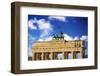 Berlin, Germany. Close-up of the Quadriga atop the Brandenburg Gate-Miva Stock-Framed Photographic Print