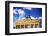 Berlin, Germany. Close-up of the Quadriga atop the Brandenburg Gate-Miva Stock-Framed Photographic Print