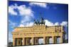 Berlin, Germany. Close-up of the Quadriga atop the Brandenburg Gate-Miva Stock-Mounted Photographic Print