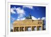 Berlin, Germany. Close-up of the Quadriga atop the Brandenburg Gate-Miva Stock-Framed Photographic Print