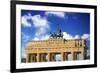 Berlin, Germany. Close-up of the Quadriga atop the Brandenburg Gate-Miva Stock-Framed Photographic Print