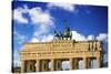 Berlin, Germany. Close-up of the Quadriga atop the Brandenburg Gate-Miva Stock-Stretched Canvas