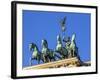 Berlin, Germany. Close-up of the Quadriga atop the Brandenburg gate.-Miva Stock-Framed Photographic Print