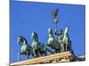 Berlin, Germany. Close-up of the Quadriga atop the Brandenburg gate.-Miva Stock-Mounted Photographic Print