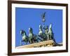 Berlin, Germany. Close-up of the Quadriga atop the Brandenburg gate.-Miva Stock-Framed Photographic Print