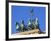 Berlin, Germany. Close-up of the Quadriga atop the Brandenburg gate.-Miva Stock-Framed Photographic Print