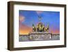 Berlin, Germany. Close-up of the Quadriga atop the Brandenburg gate.-Miva Stock-Framed Photographic Print