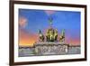 Berlin, Germany. Close-up of the Quadriga atop the Brandenburg gate.-Miva Stock-Framed Photographic Print