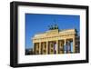 Berlin, Germany. Close-up of the Quadriga atop the Brandenburg gate.-Miva Stock-Framed Photographic Print