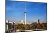 Berlin, Germany. Fernsehturm TV Tower at Alexanderplatz-Miva Stock-Mounted Photographic Print