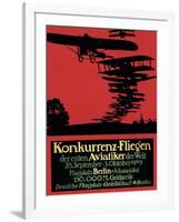 Berlin, Germany - Konkurrenz-Fliegen Airfield Promotional Poster-Lantern Press-Framed Art Print