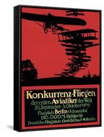 Berlin, Germany - Konkurrenz-Fliegen Airfield Promotional Poster-Lantern Press-Framed Stretched Canvas