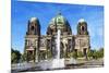 Berlin, Germany. Museum Island, Berlin Cathedral and water fountain-Miva Stock-Mounted Photographic Print