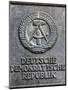 Berlin, Germany. Section of the Berlin Wall with the seal of the German Democratic Republic-Miva Stock-Mounted Photographic Print