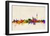 Berlin Germany Skyline-Michael Tompsett-Framed Premium Giclee Print