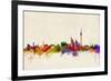 Berlin Germany Skyline-Michael Tompsett-Framed Art Print