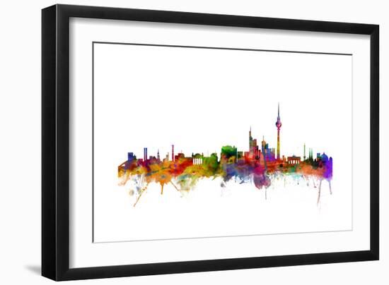 Berlin Germany Skyline-Michael Tompsett-Framed Art Print