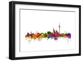 Berlin Germany Skyline-Michael Tompsett-Framed Art Print